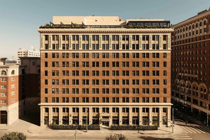 The Hoxton hotel building in Downtown Los Angeles.